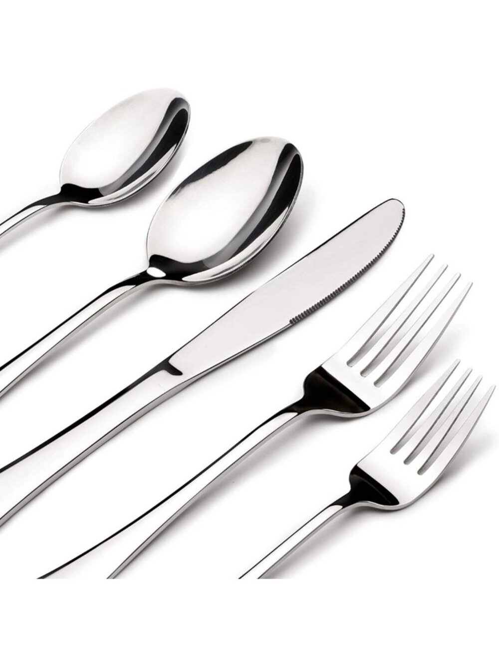 60-Piece Stainless Steel Silverware Set for 12 | Elegant Flatware Utensils